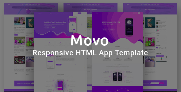 Movo App Responsive HTML Template