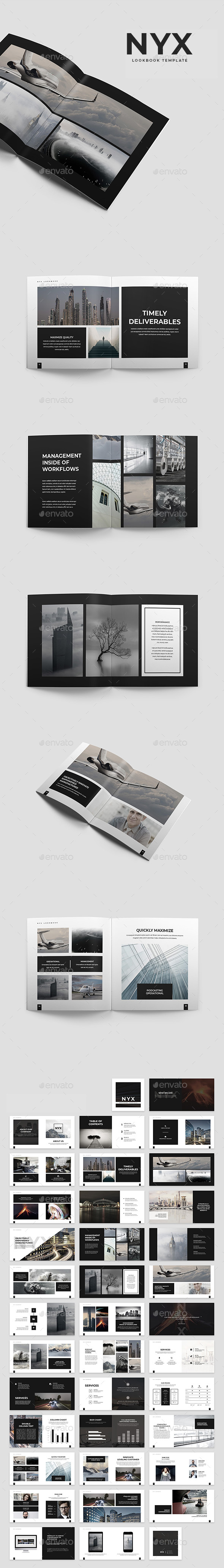 Nyx Lookbook Template - Portfolio Brochures