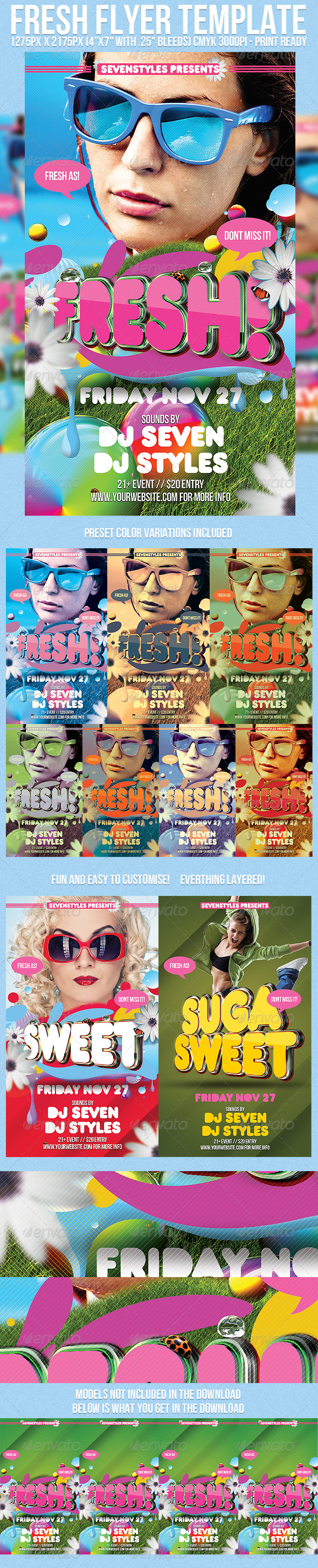 Fresh Flyer Template - Clubs & Parties Events