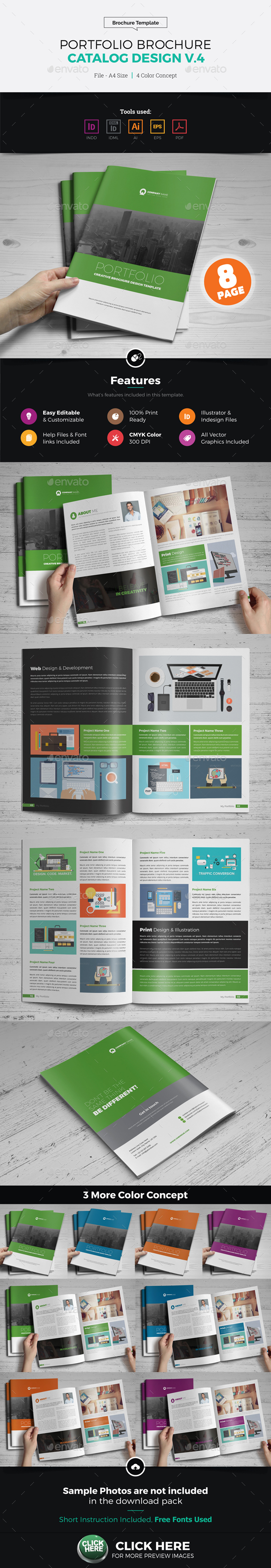 Portfolio Brochure Catalog Design v4 - Corporate Brochures