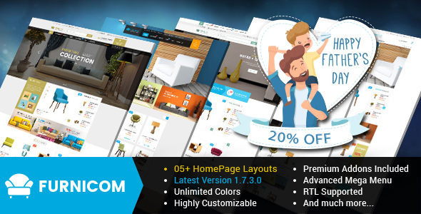 Furnicom - Responsive PrestaShop 1.7 Furniture Theme - Shopping PrestaShop