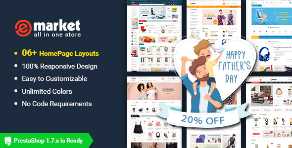 eMarket - Premium Responsive PrestaShop 1.7 Theme - PrestaShop eCommerce