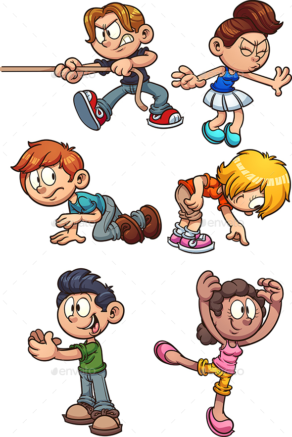 Kids Actions - People Characters