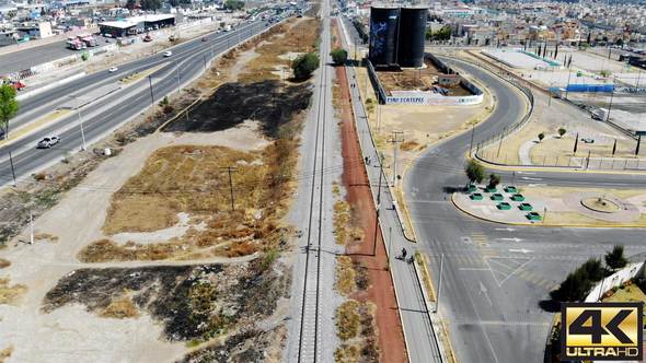 Aerial of Railway Line alt