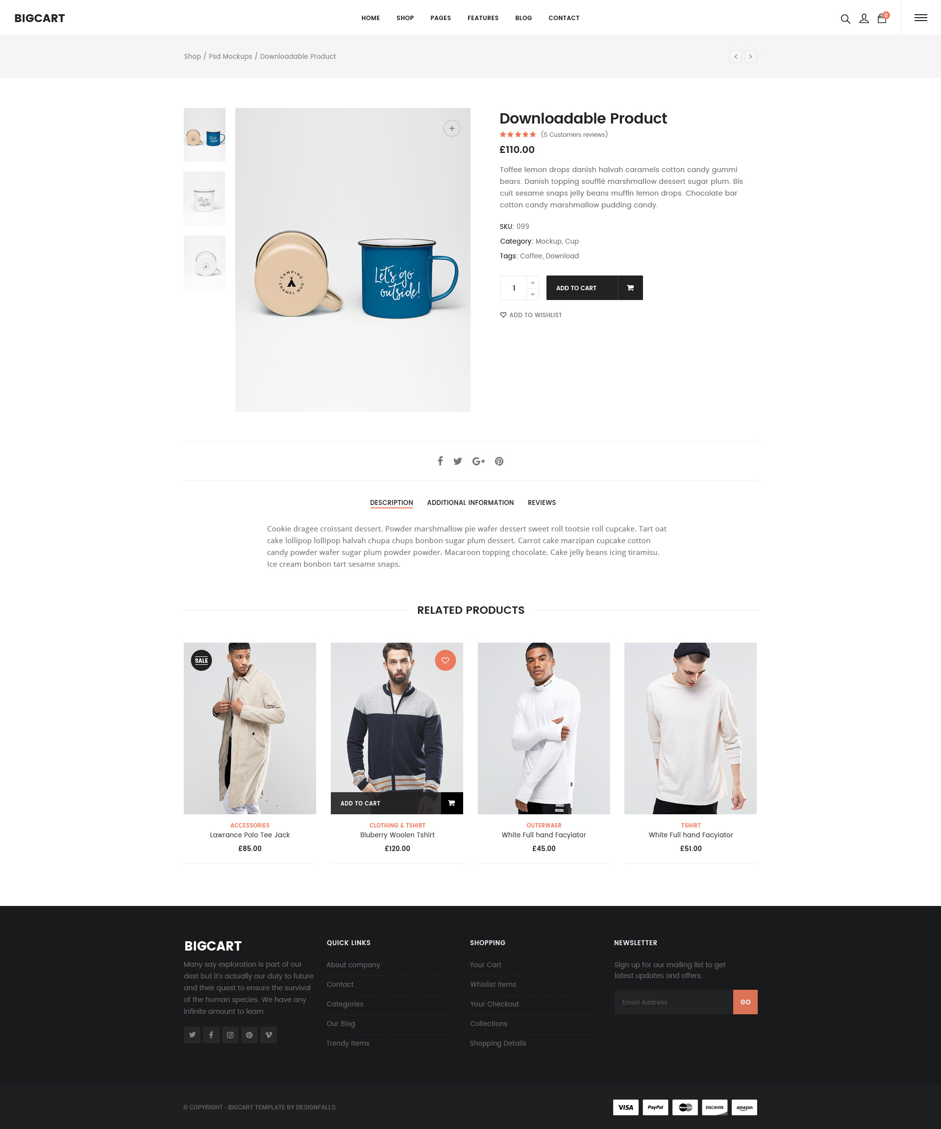 Bigcart - eCommerce PSD Template by DesignFalls | ThemeForest