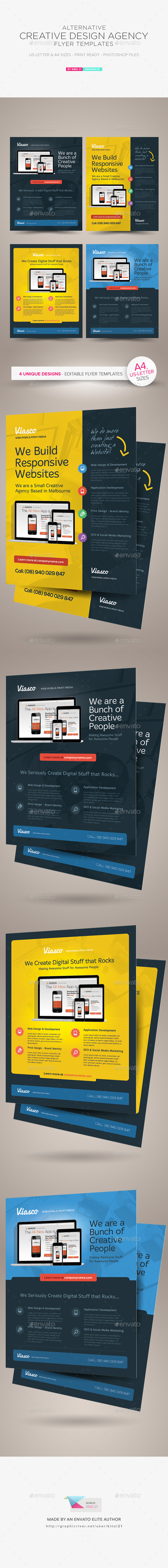 Alternative Creative Design Agency Flyers - Corporate Flyers
