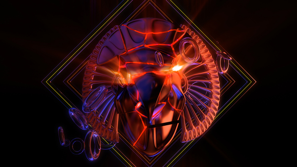 Cracked Horus Head VJ Loop alt