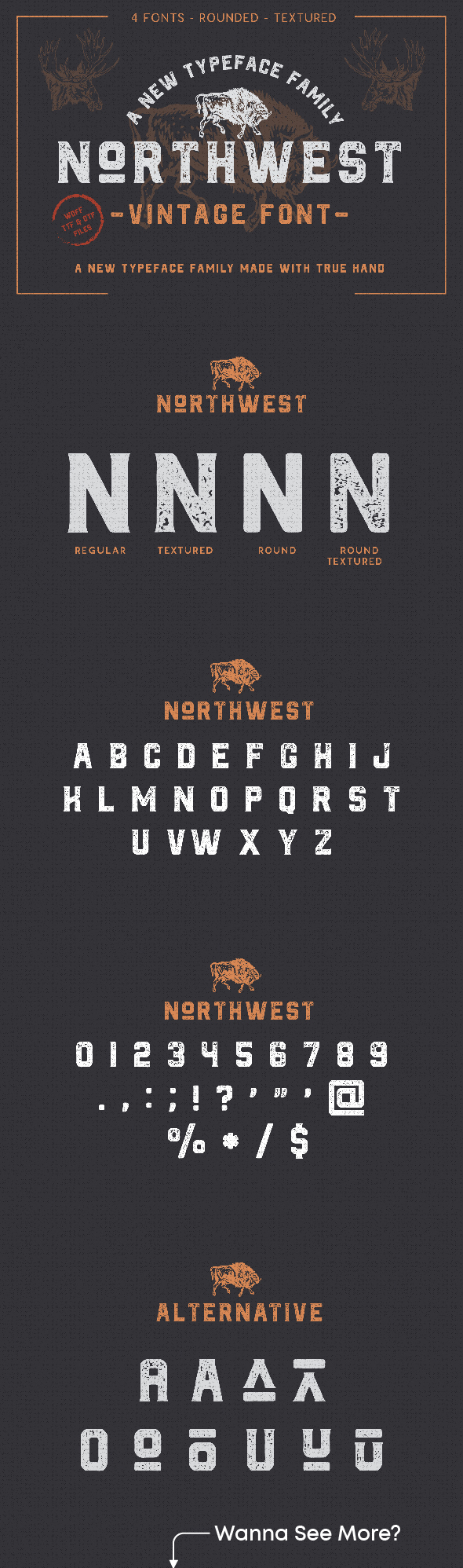 The Northwest - Vintage Font - Sans-Serif Fonts