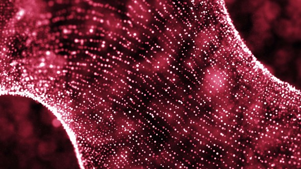 Abstract Pink Particles Background-4K