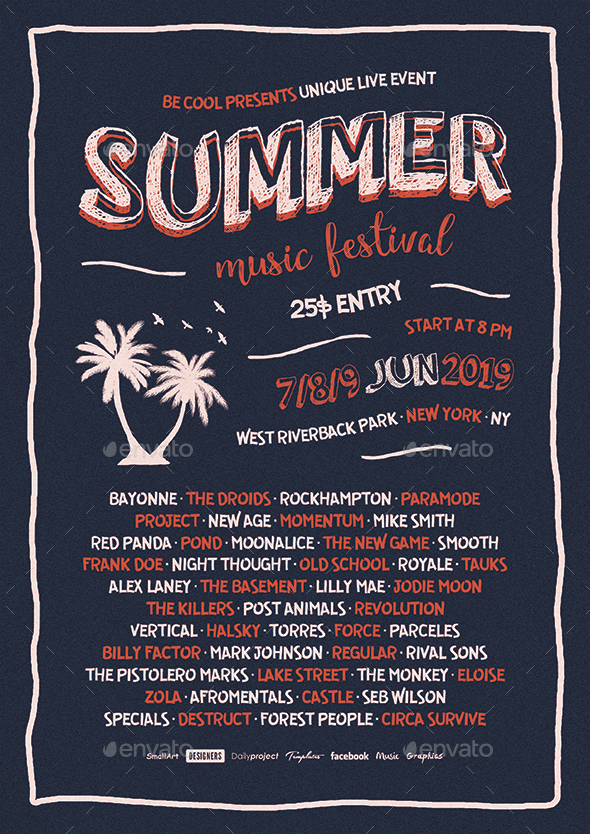Summer Flyer/Poster - Concerts Events