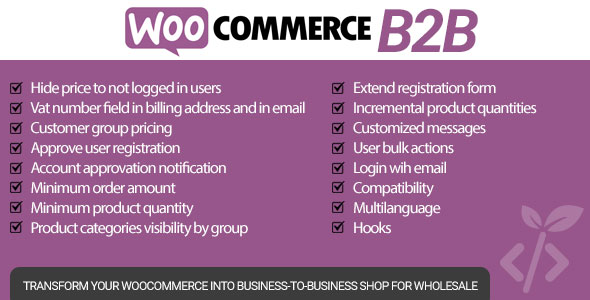 WooCommerce B2B - CodeCanyon Item for Sale