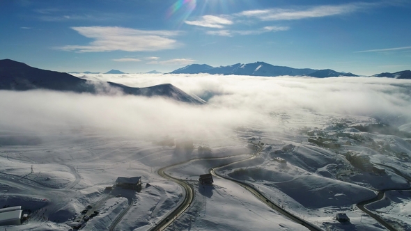 Awsome Aerial Video of Winding Mountain's Road