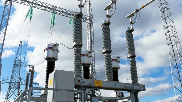 Motion Around Powerful Electrical Transformer, Stock Footage | VideoHive