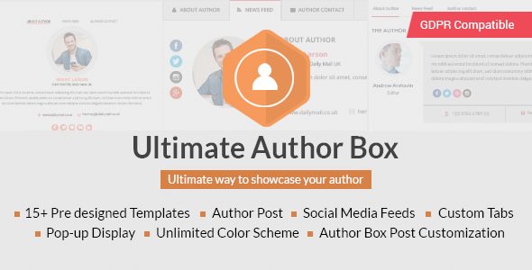 Ultimate Author Box - Responsive Post/Article Author Section Plugin for WordPress - CodeCanyon Item for Sale