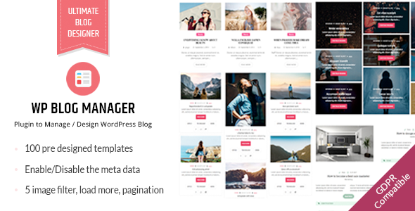 WP Blog Manager - Plugin to Manage / Design WordPress Blog - CodeCanyon Item for Sale