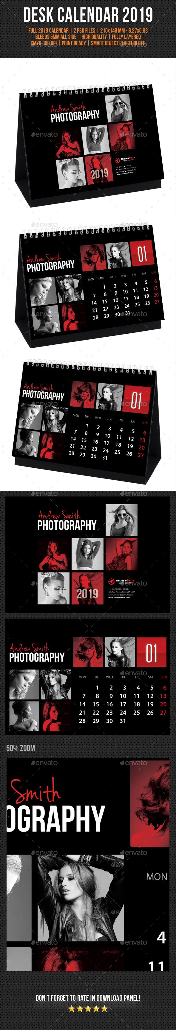 Creative Desk Calendar 2019 V15 - Calendars Stationery