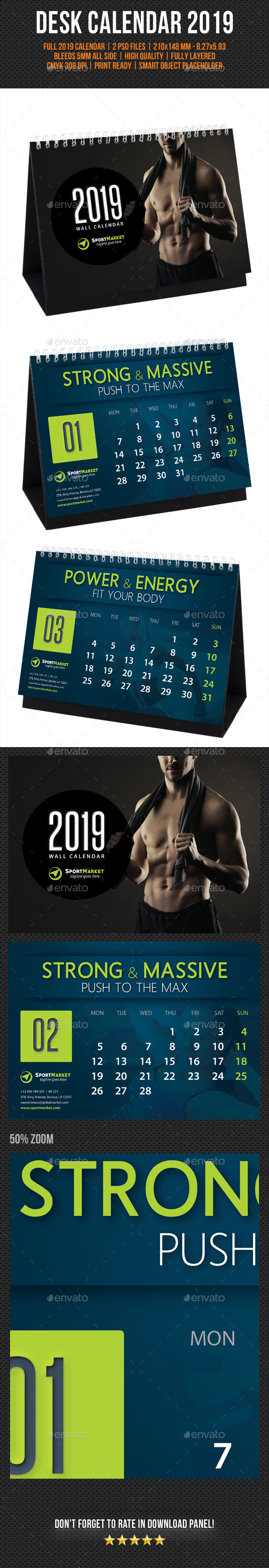 Creative Desk Calendar 2019 V14 - Calendars Stationery
