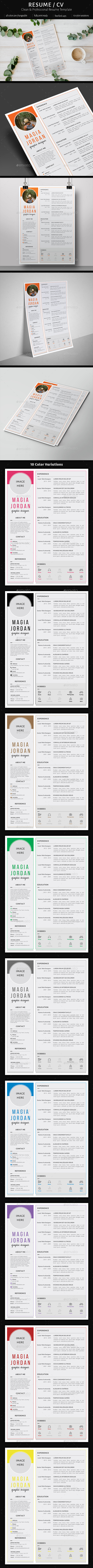 Resume / CV Template - Resumes Stationery