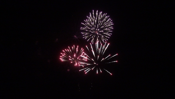 Multicolored Fireworks