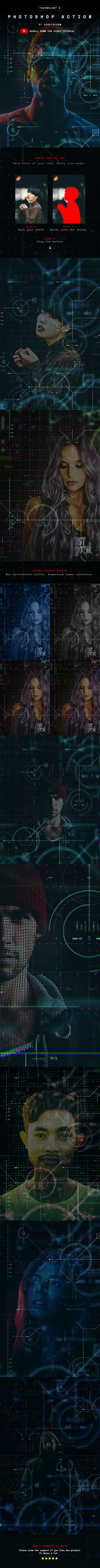Technology 2 Photoshop Action
