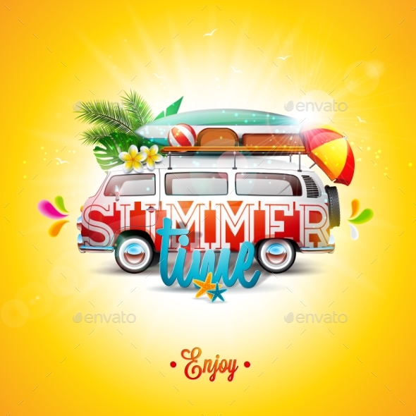 Vector Summer Holiday Illustration - Miscellaneous Vectors