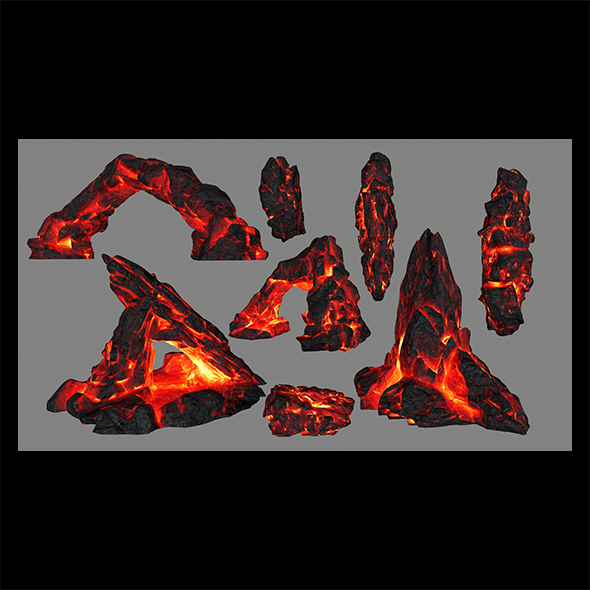 lava rocks - 3Docean 22119582