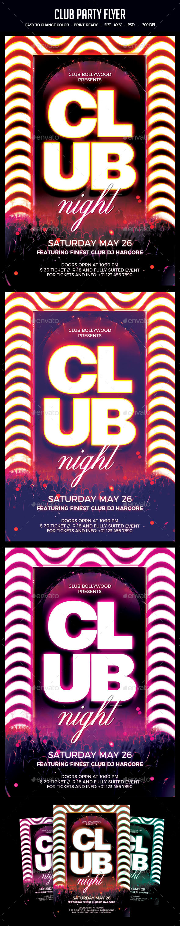 Club Party Flyer - Clubs & Parties Events