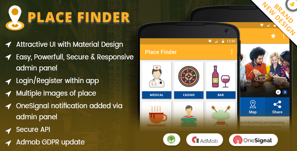 Place Finder Android App - CodeCanyon Item for Sale