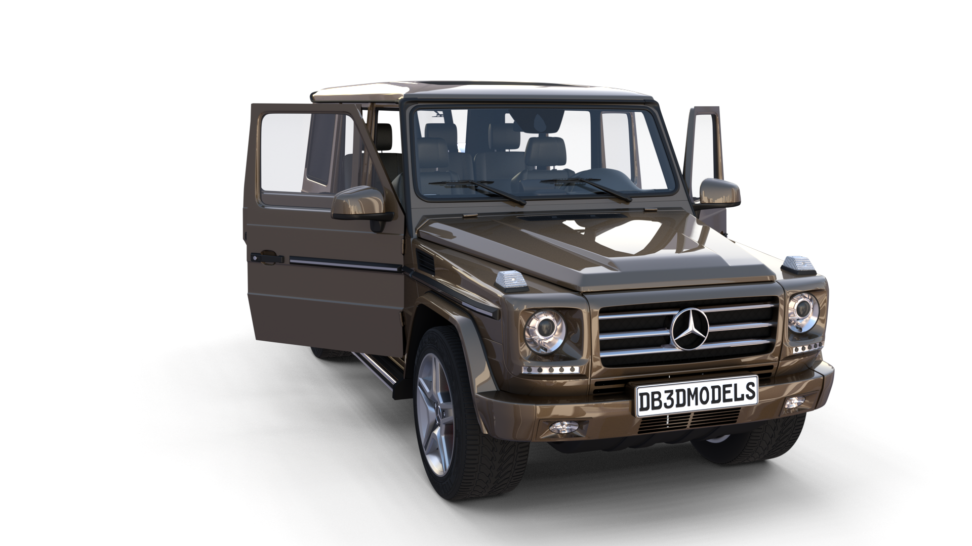 Mercedes Benz G Class With Interior Brown By Dragosburian 3docean
