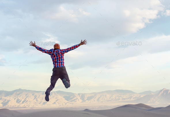Jumping boy - Stock Photo - Images