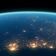4K Earth Night Close Up High Detail Brazil Coast - VideoHive Item for Sale