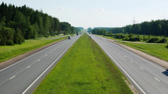 Cars Traveling On The Highway