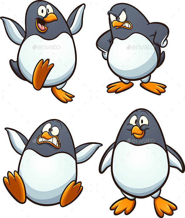 Cartoon Penguin - Animals Characters