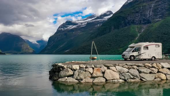 Family Vacation Travel RV, Holiday Trip in Motorhome alt