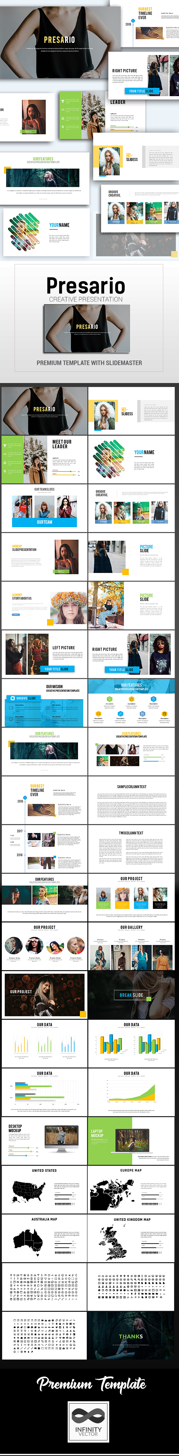 Presario Creative Presentation Google Slide - Google Slides Presentation Templates