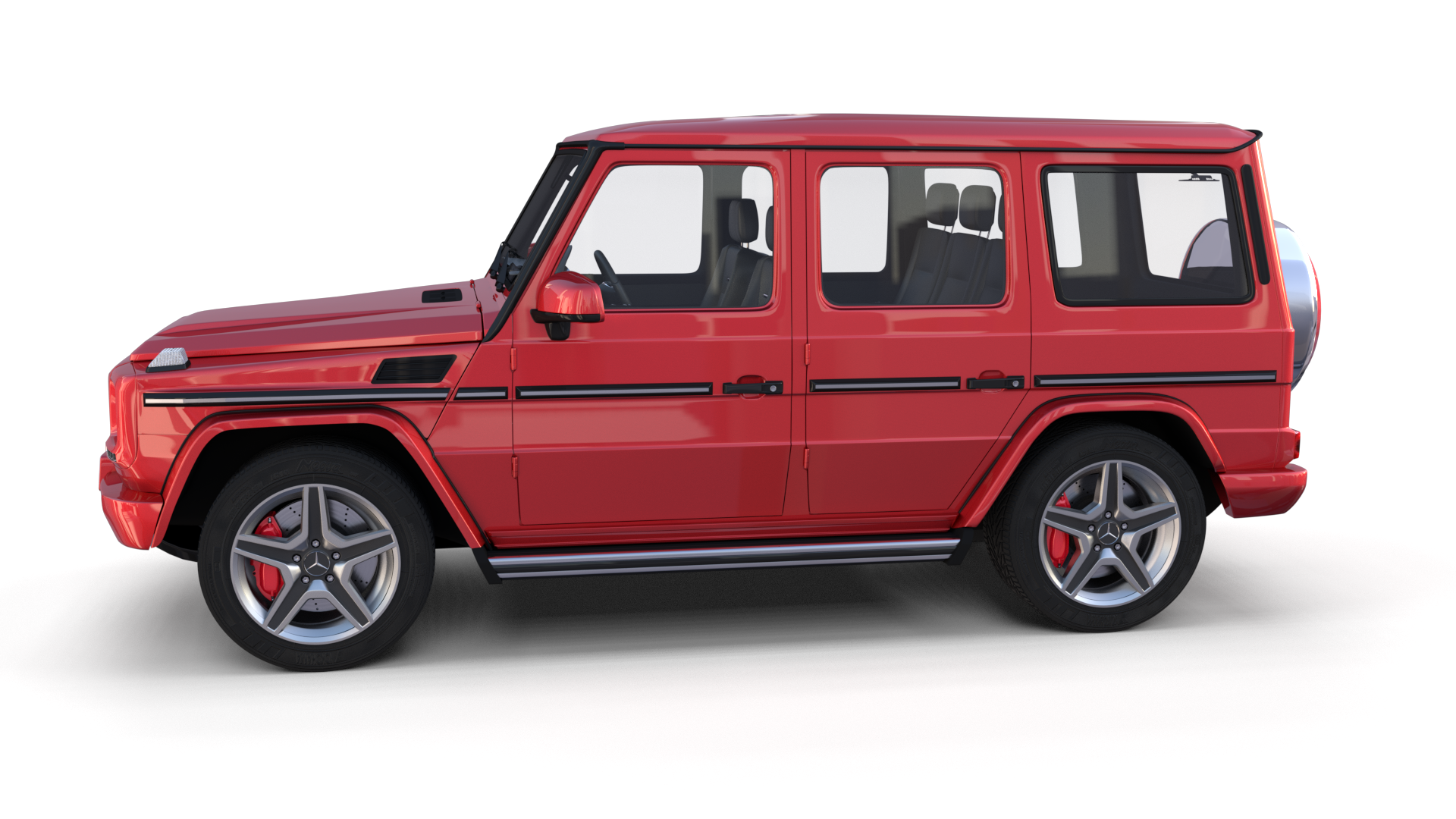 Mercedes Benz G Class With Interior Red