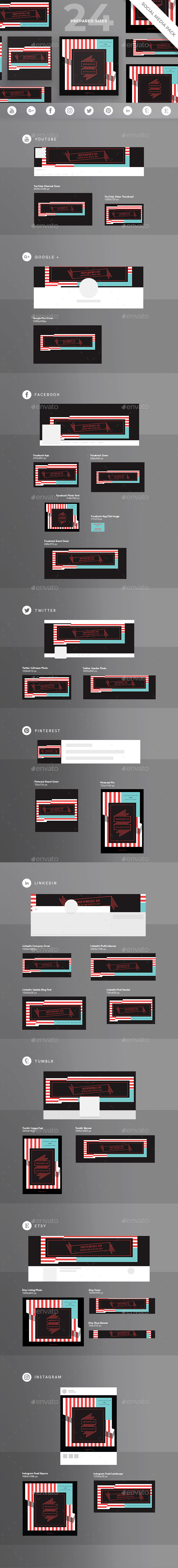 Independence Day Social Media Pack - Miscellaneous Social Media