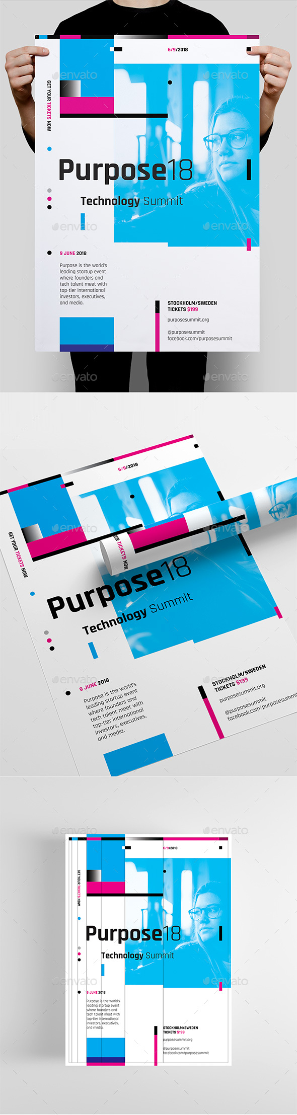 Purpose Series 1 Poster / Flyer Template - Corporate Flyers