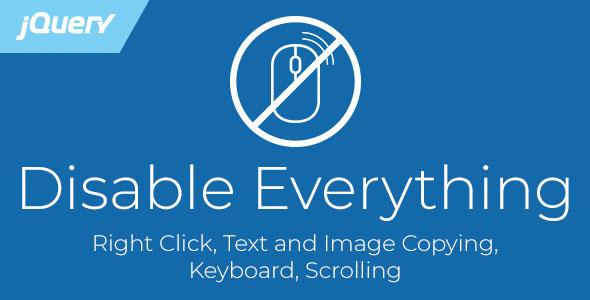 Disable Everything - CodeCanyon 22128430