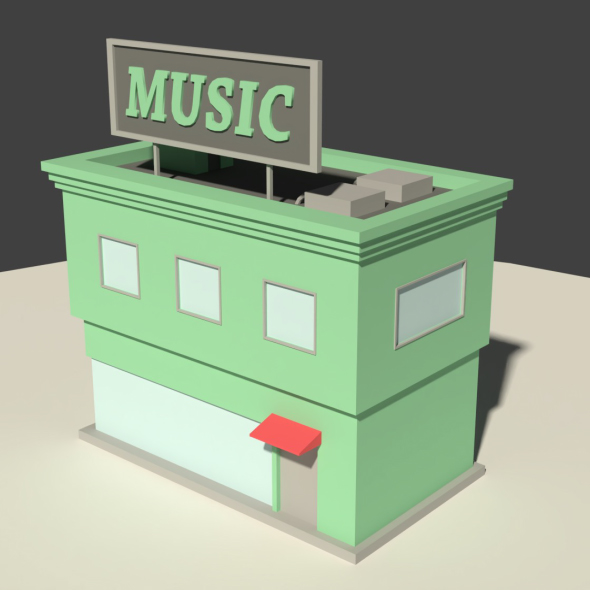 Low Poly Music - 3Docean 22128556