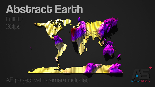 Abstract Earth Continents