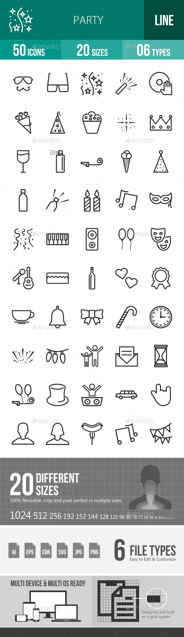 Party Line Icons - Icons