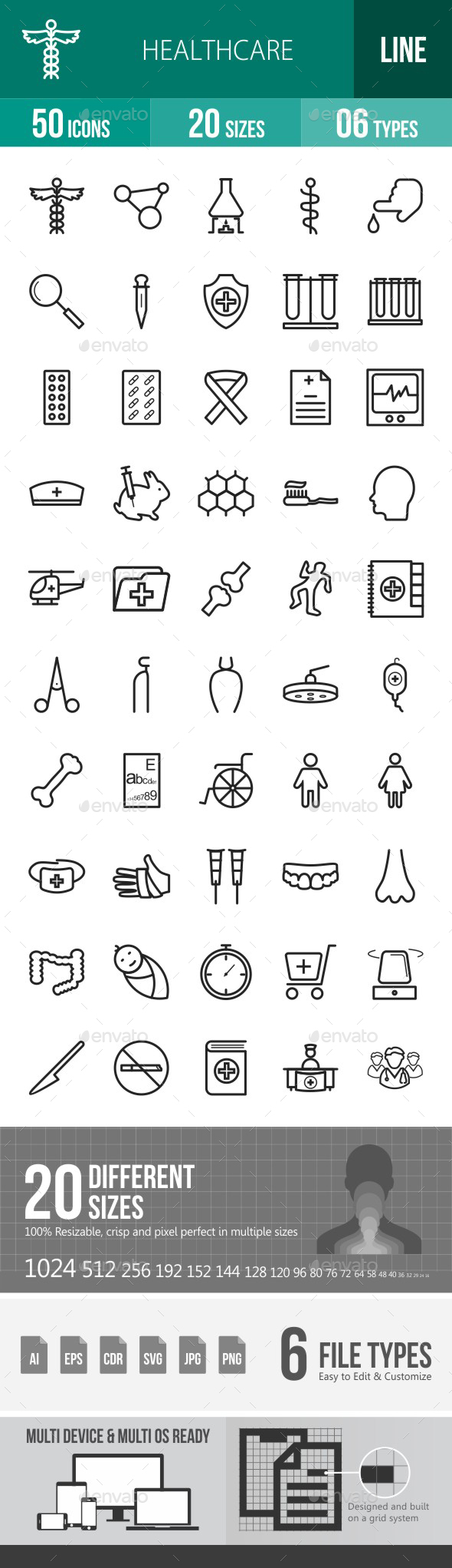 Healthcare Line Icons - Icons