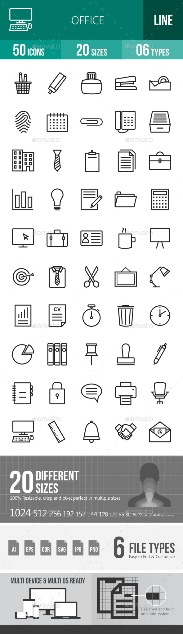 Office Line Icons - Icons