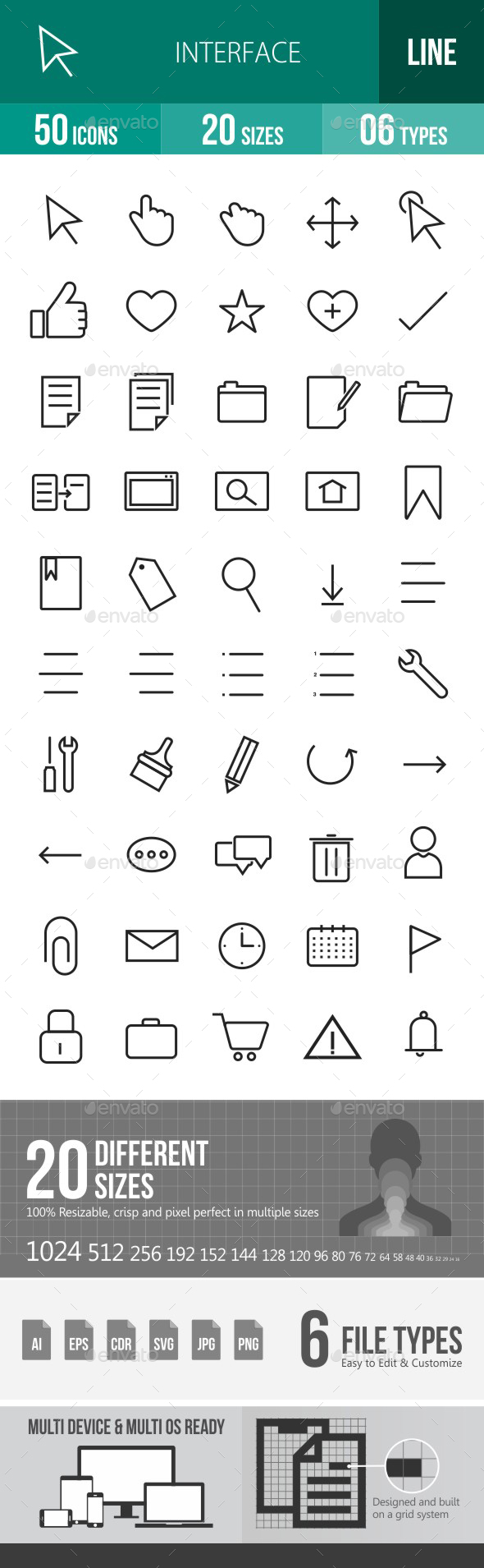 Interface Line Icons - Icons