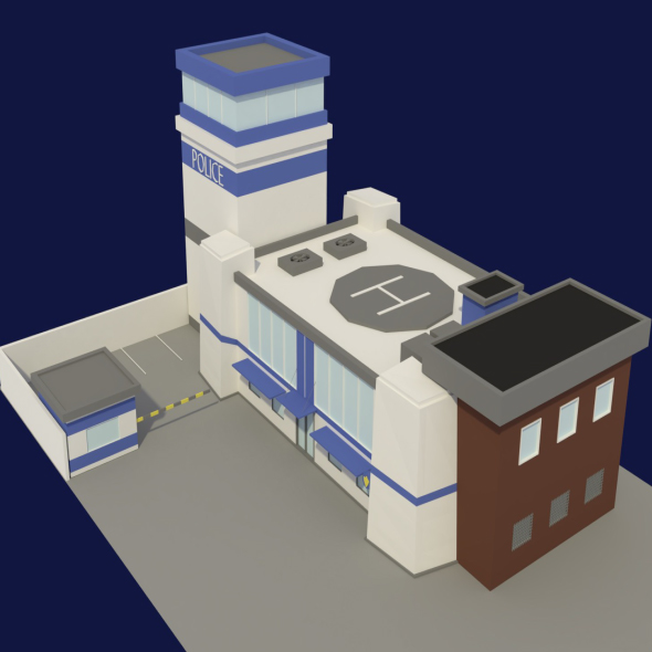 Low Poly Police - 3Docean 22133025