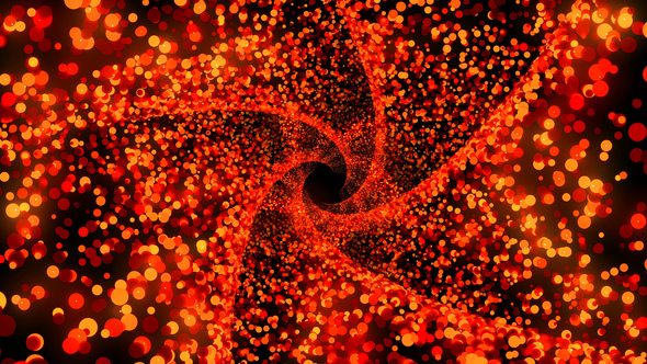 Red Background Particles