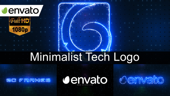 Minimalist Tech Logo Reveal