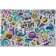 Doodle Cartoon Set of Sea Life Objects and Symbols