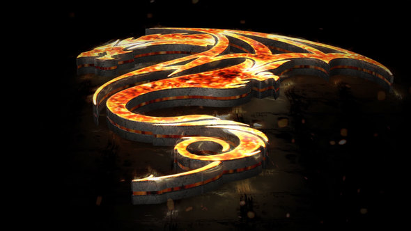Flames 3D Logo - VideoHive 22134540